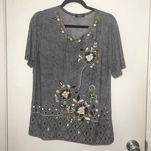 Top, Victoria, short sleeve, XL, NWOT
